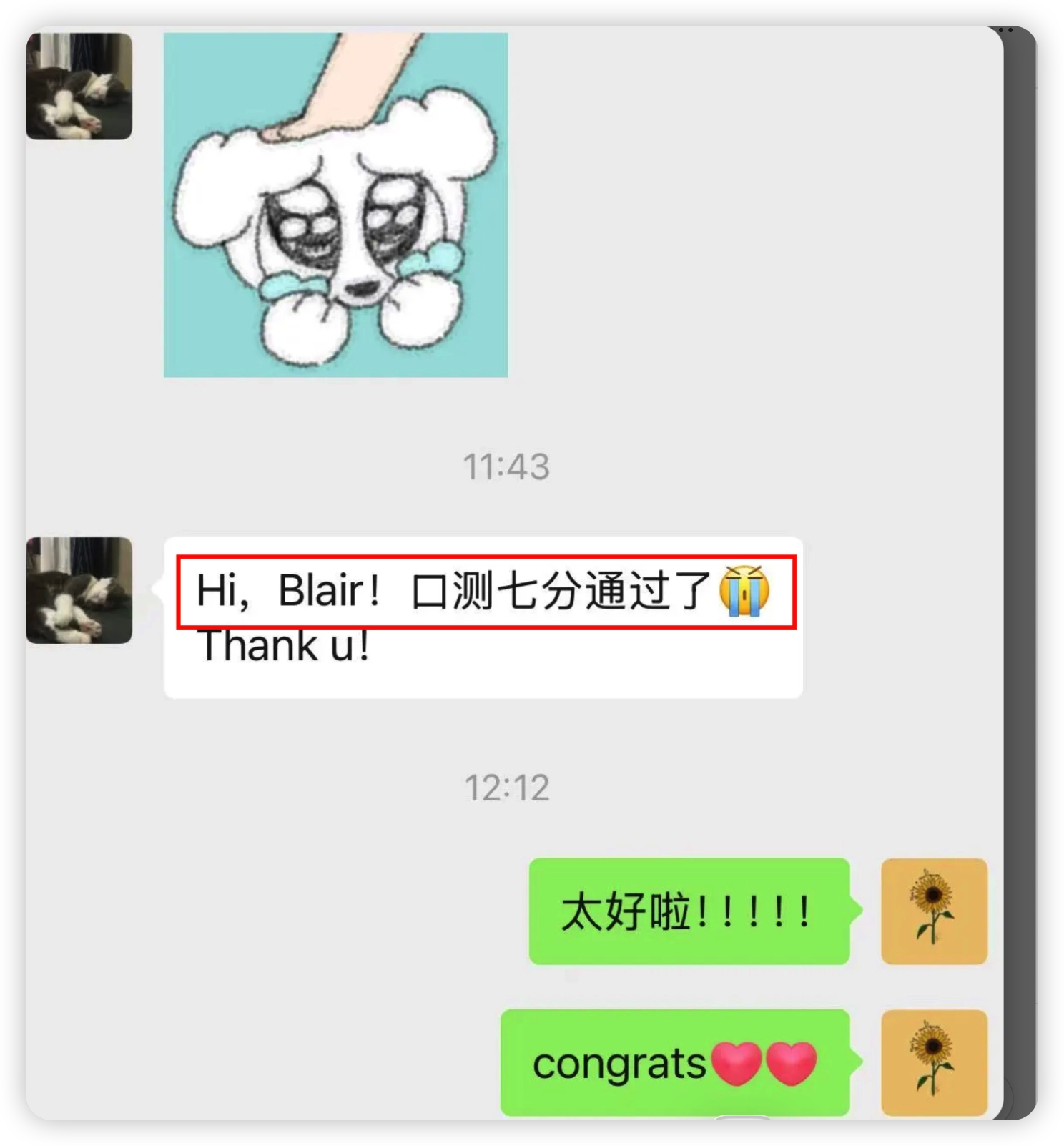 Tiffany的课程反馈